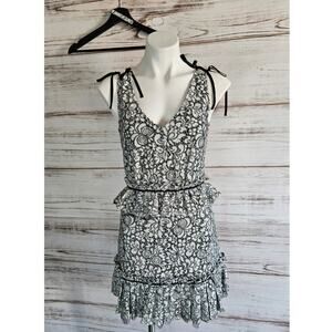 ZAC Zac Posen "Brianna" cocktail lace tiered dress sz 0
